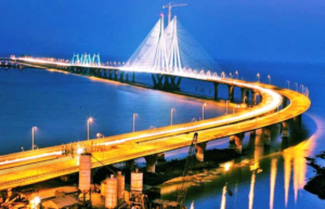 mumbai bridge view night