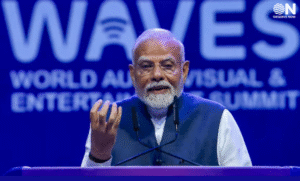 PM Modi waves